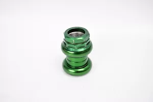 Cuffia vintage CHRIS KING GripNut "No Logo" 1" verde strada MTB bici set testa - Foto 1 di 5