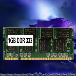Laptop Memory Ram SO-DIMM PC2700 DDR 333 MHz 1GB / DDR1 DDR333 PC 2700 333MHz - Picture 1 of 7