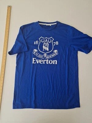Mens Tshirt Everton Size L Short Sleeve Blue 500 - Image 1 of 4