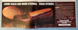 1986 Vintage 2 Page Print Ad Timberland Loafers Bloomingdales Some Soles Are - Bild 1 von 5