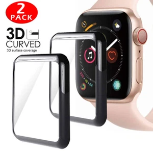 Für Apple Watch SE 40mm 44mm 42mm 38mm 3D Edge Hartglas Displayschutzfolie - Bild 1 von 8