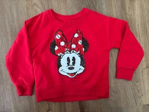 DISNEY-“MINNIE MOUSE”Red Sweater With Sparkle- Size-XS - Picture 1 of 3