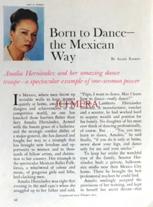 AMALIA HERNANDEZ - Born to Dance the Mexican Way: Original 1963 Magazine Cutting - Picture 1 of 1