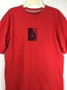 Volcom T Shirt Red Logo Surf Skateboard Surfing Large - Picture 1 of 14