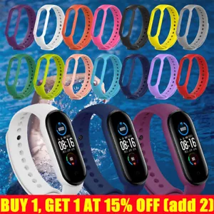 For Xiaomi Mi Band 5/6 Sport Wristband Fitness Bracelet Waterproof Watch Straps - Picture 1 of 29