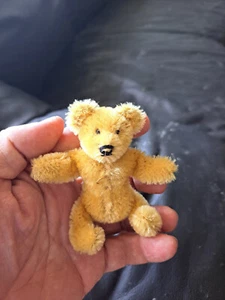 Vintage Steiff Miniature Teddy Bear 0157/11 Mohair 2 1/2"-3 - Picture 1 of 3