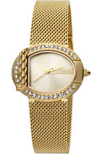 Womens Wristwatch JUST CAVALLI CbyJC JC1L110M0085 Steel Mesh Golden Swarovski
