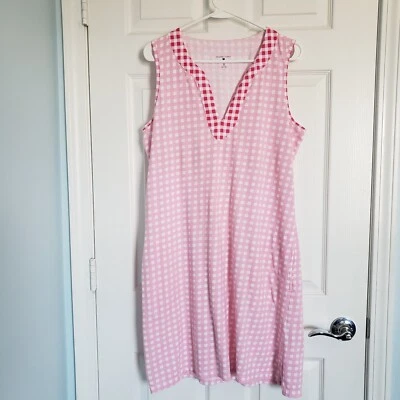 Vestido de Encubrimiento de Natación Draper James X Lands End Talla M/L 10-12 Rosa Guinga Costero Foto 1 de 4