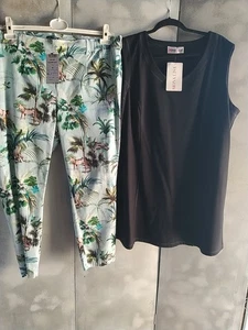 Mona Lisa Via Appia,  Damen Kleiderpaket 2 X Gr 48 Mode Shirt Hose - Bild 1 von 11