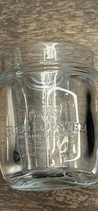 VTG Red Lobster Mason Jar Style Drinking Glasses Raised Letters Heavy BarwareX2 - Picture 1 of 4
