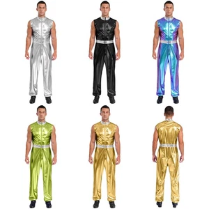 Para hombres Mono Halloween Body Rave Ropa de club nocturno Baile Una pieza Vestir Bar - Imagen 1 de 70