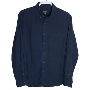 Club Monaco Shirt Mens M Blue Button Down Slim Fit Long Sleeve Cotton Preppy - Picture 1 of 10