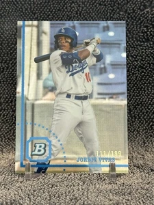2022 Bowman Heritage Jorbit Vivas Chrome Prospects Refractor/199 Dodgers Yankees - Picture 1 of 2