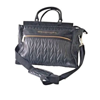 BCBGMAXAZRIA Travel Carry-On Overnight Bag NWOT Black Hidden Wet Compartment - Image 1 of 4