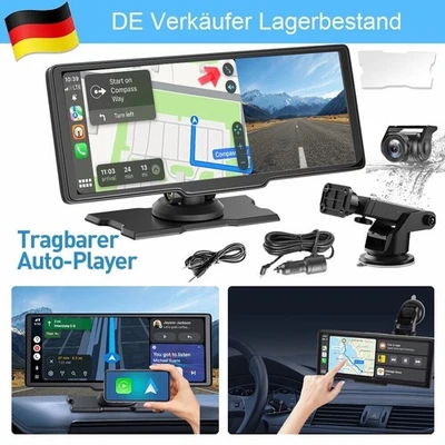 10.26 Zoll 4K Wireless Apple Carplay Android Auto Display Vorne Rückfahrkamera - Bild 1 von 4