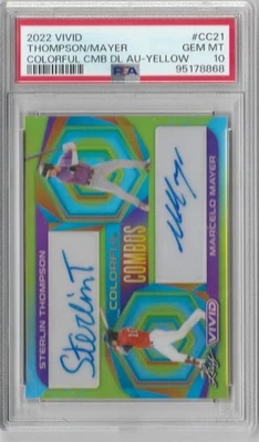 PSA 10 2022 Leaf Vivid Colorful Combo Yellow Marcelo Mayer Auto/50 RC - Image 1 of 2