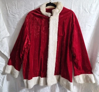 Vintage Handmade Red Velvet Santa Suit - Image 1 of 4