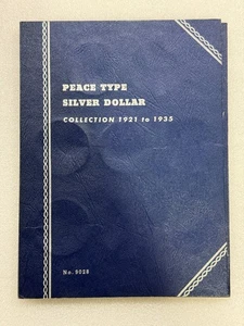 Whitman Coin Album #9028 ~ Peace Type Silver Dollar Collection 1921 - 1935  NICE - Picture 1 of 7