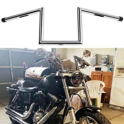 Manillar de motocicleta de 8" de elevación barra Z de 1" para Harley Davidson Dyna Wide Glide FXDWG Foto 1 de 4