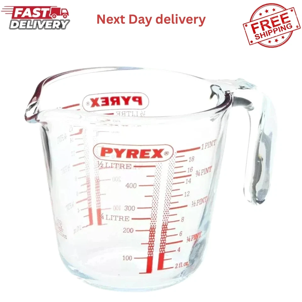 Pyrex Measuring Jug 500ml | Capacity 568ml / 20 ounce, P586, Multicolor. - Image 1 of 1