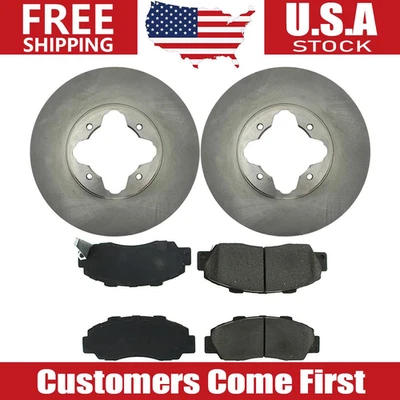 Juego de rotores de freno delanteros + pastillas de freno para 1995 1996 1997 1998 Acura TL Foto 1 de 4