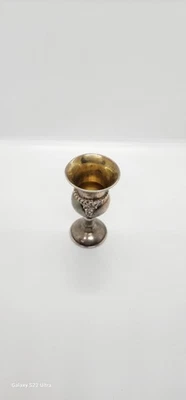 Rare Antique .925 Sterling Silver Miniature Goblet - Stunning Gold Wash Interior - Image 1 of 4