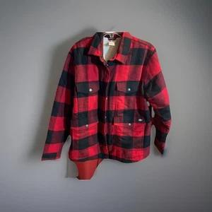Dickies Buffalo Plaid Sherpa Lined Jacket Large Women - Picture 1 of 2