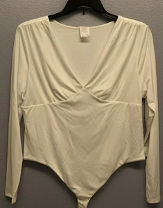 No Boundaries Damen Body weiß XXXL Langarm V-Ausschnitt - Bild 1 von 8