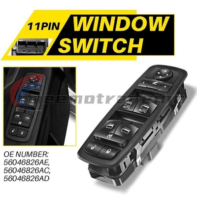 Left Driver Master Power Window Switch Fit for 2016 2017 2018 Ram 1500 2500 3500 - Изображение 1 из 4