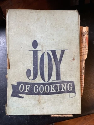 Joy Of Cooking by Irma S. Rombauer and Marion R. Becker HB 1967 Signed POOR - Image 1 of 4