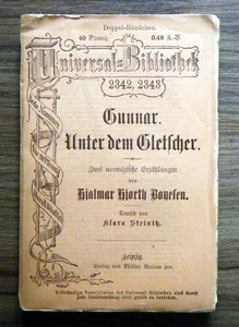 Boyesen - Gunnar / Bajo el Glaciar - Biblioteca Universal 2342/2343 hacia 1900 - Imagen 1 de 3