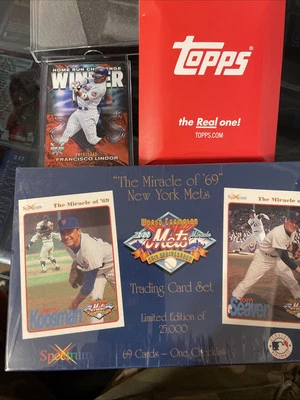 The Miracle of 69 New York Mets Spectrum Sealed Box Set + 2024 Topps HR Lindor - Image 1 of 4