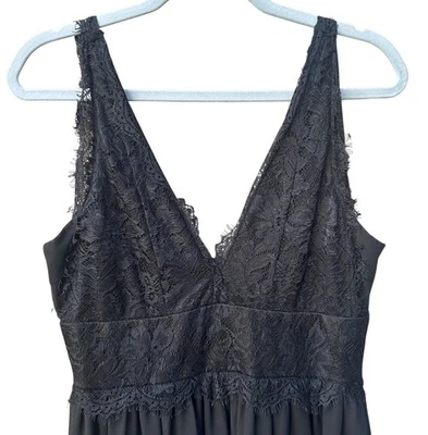 Windsor M 蕾丝紧身长裙 Y2K 巫婆无袖深仙女哥特舞 — 第 1/4 张图片