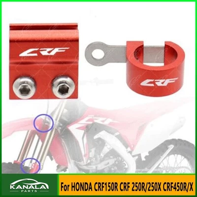  Front Brake Hose Guide Clamps Holder For HONDA CRF150R CRF 250R/250X CRF450R/X - Image 1 of 4