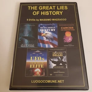 The Great Lies Of History: 5-DVD Set by Massimo Mazzucco, TESTED & WORKING - Picture 1 of 7