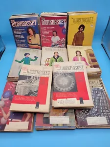 Lot Of 107 Workbasket Work Basket Magazines - Vintage 1950's To 1980's - Sewing - Picture 1 of 12