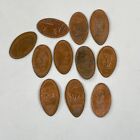 Vintage Flattened Elongated Pennies Coins Souvenirs Disneyland Zoo Lot of 11