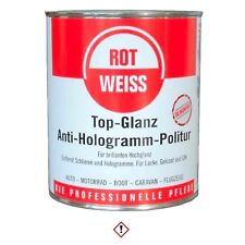 Produktbild - 1 Stück Rotweiss 750ml Top-Glanz Anti-Hologramm Auto Glanz Politur Lackpflege