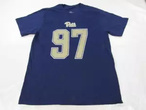 New -Minor Hole- Pittsburgh Panthers #97 Mens Size L Large Navy Blue Shirt - Picture 1 of 4