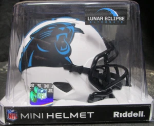 CAROLINA PANTHERS RIDDELL LUNAR ECLIPSE ALTERNATE MINI HELMET NEW IN BOX - Picture 1 of 1