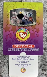 Ty BBOC Beanie Babies Series I S1 Limited Edition Large Slider Card - Patriotic - Picture 1 of 3