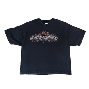 Harley Davidson Mens Classic T-Shirt XL Black Timms Anderson SC Motorcycle #1814 - Picture 1 of 17