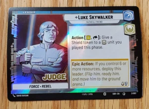 Judge Promo Foil Luke Skywalker, Star Wars Unlimited, C3OP Fantasy Flight - Picture 1 of 2