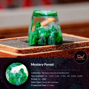 Mystery Forest Artisan Keycap, Keycaps For Cherry MX Mechanical Gaming Keyboard - Picture 1 of 9
