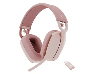 Logitech Zone Vibe Wireless Bluetooth Headphones with Noise-Canceling Mic, Rose - Picture 1 of 5