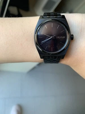 Nixon Orologio uomo donna acciaio Time Teller all black quarzo - Immagine 1 di 4