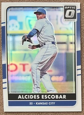 Alcides Escobar 2016 Donruss Optic Silver Prizm #84 Parallel Kansas City Royals Foto 1 de 2