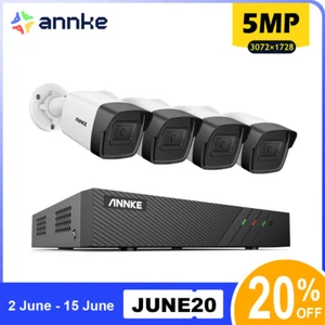 ANNKE 5MP PoE Security Camera System 100ft Night Vision Person Vehicle Detection - Picture 1 of 14