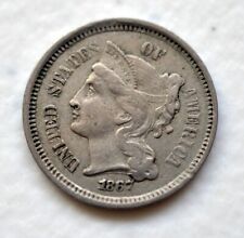 1867 US Mint Three Cent Nickel