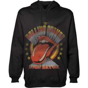 The Rolling Stones Its Only Rock N Roll Black Pull Over Hoodie OFFICIAL